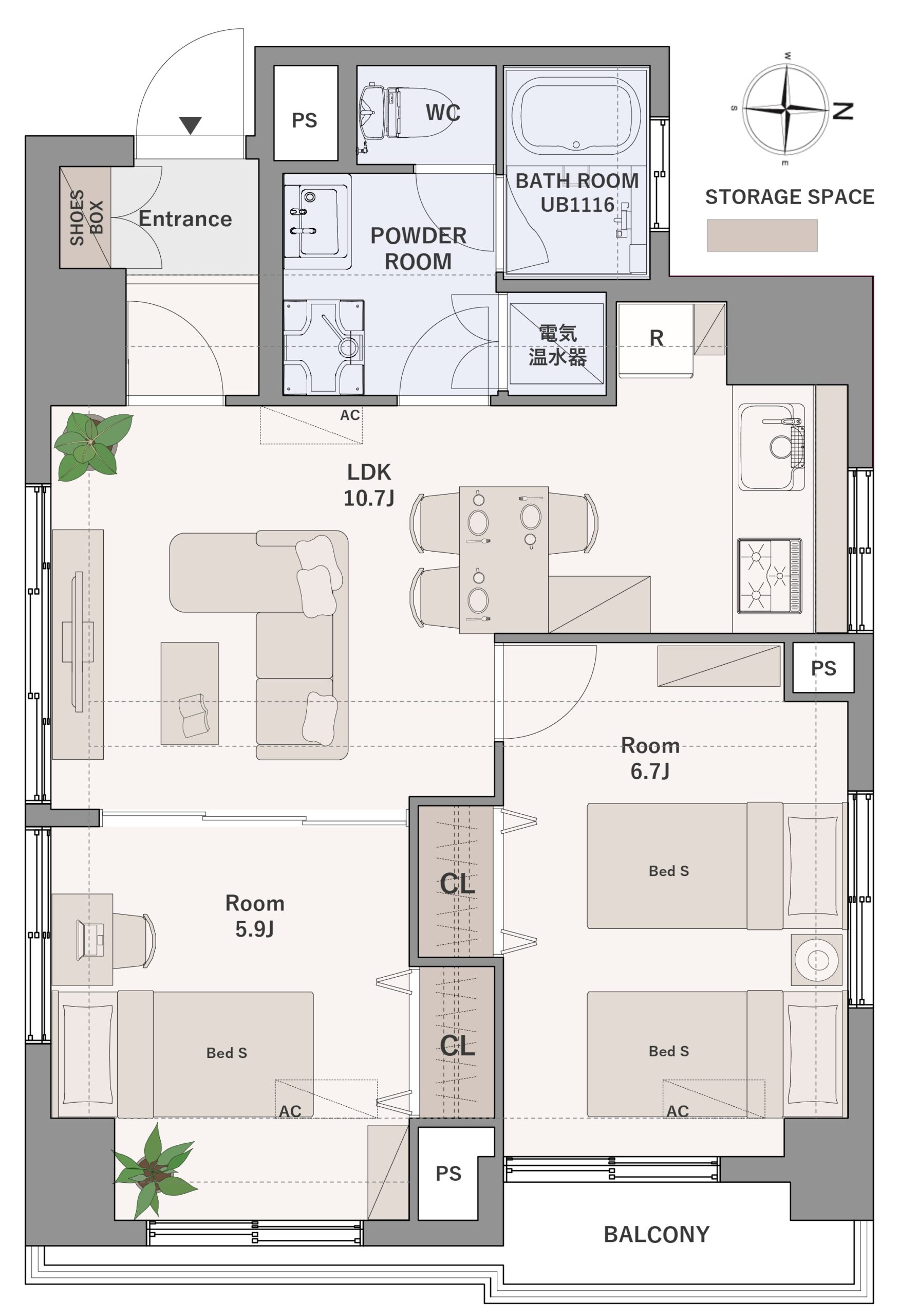 ライオンズマンション三田 1003号室の写真10